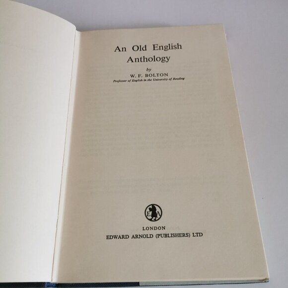 1965 Old English Anthology Book W.F. Bolton Literature Literary History Elegies - Picture 4 of 10